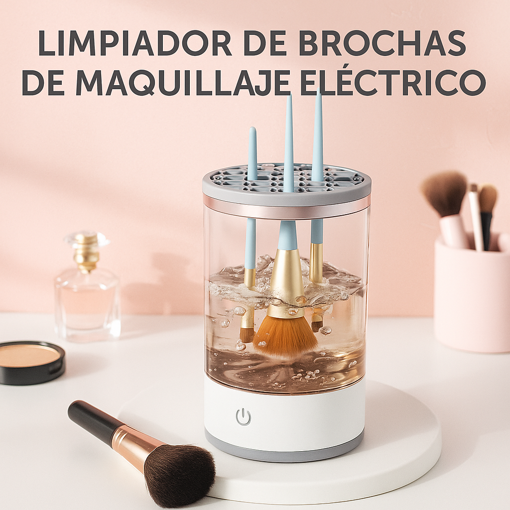GlamClean™ - Limpiador Eléctrico de Brochas de Maquillaje
