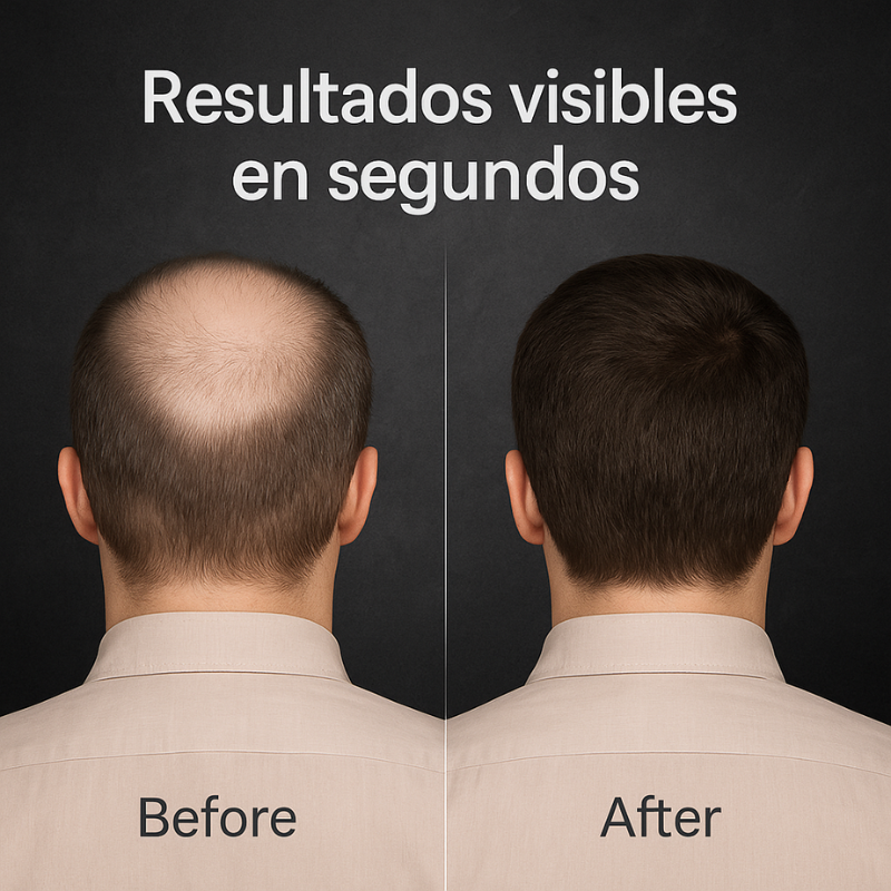 Polvo Capilar de Fibras Dexe™: Solución Inmediata para Zonas con Calvicie | Negro