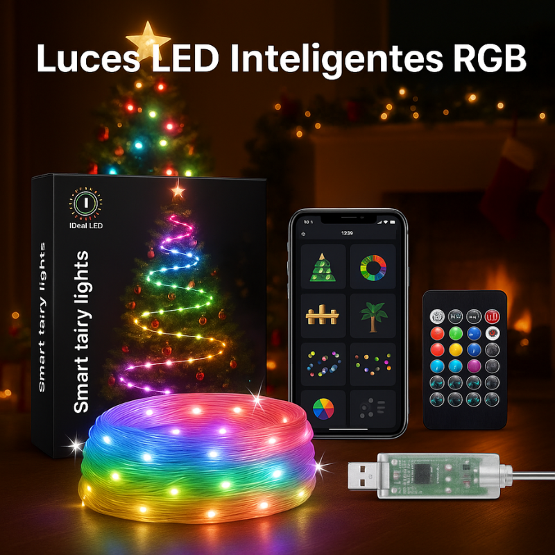 Luces LED Inteligentes RGB 5m™: Ilumina Tu Mundo a Tu Manera