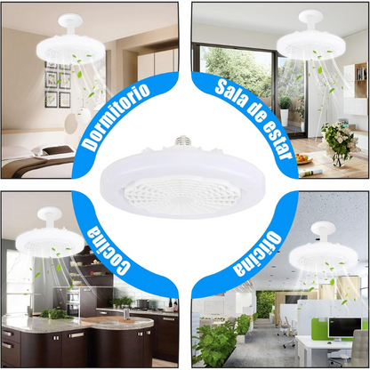 VentiGlow™: Ventilador de techo con luz led y control remoto