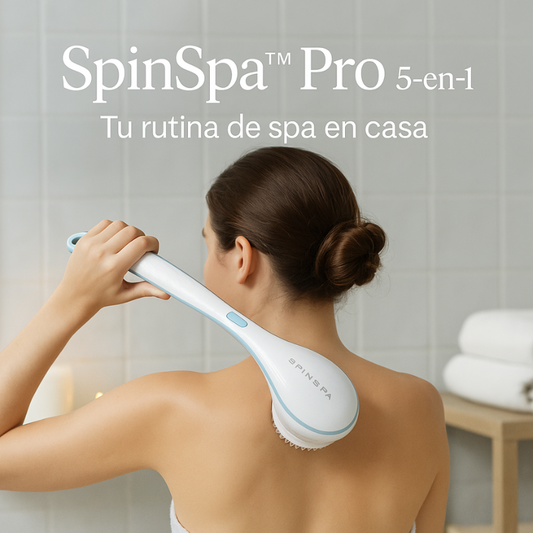 SpinSpa™: 5-en-1, Cepillo Corporal Eléctrico Recargable