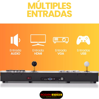 Consola Arcade Retro™: 2 Jugadores con +3000 Juegos, Plug & Play, HDMI/VGA