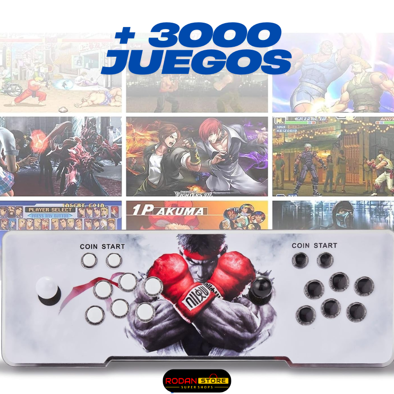 Consola Arcade Retro™: 2 Jugadores con +3000 Juegos, Plug & Play, HDMI/VGA