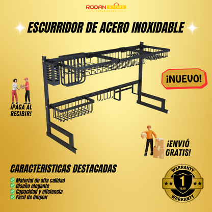 Stainless DryPro™: Escurridor de Platos de Acero Inoxidable
