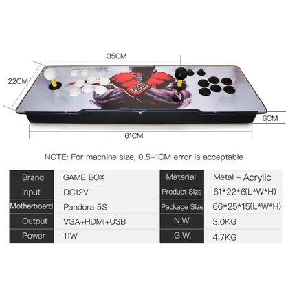 Consola Arcade Retro™: 2 Jugadores con +3000 Juegos, Plug & Play, HDMI/VGA