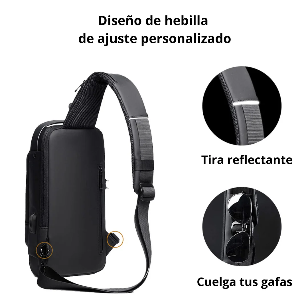 XSecure™: Mochila de Hombro Antirrobo con USB