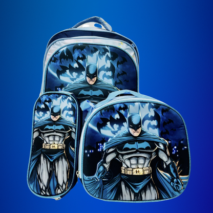 Mochila Escolar 3 Piezas™: Mochila, Lonchera y Estuche