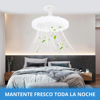 VentiGlow™: Ventilador de techo con luz led y control remoto