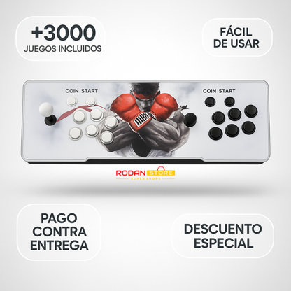 Consola Arcade Retro™: 2 Jugadores con +3000 Juegos, Plug & Play, HDMI/VGA