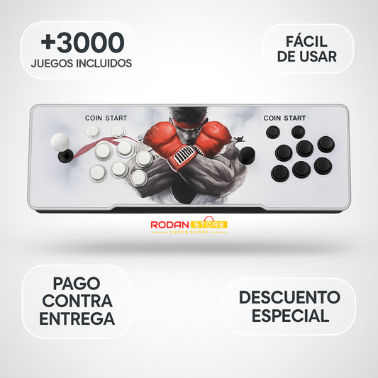 Consola Arcade Retro™: 2 Jugadores con +3000 Juegos, Plug & Play, HDMI/VGA