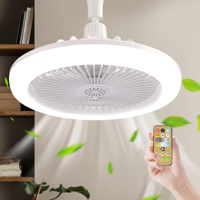 VentiGlow™: Ventilador de techo con luz led y control remoto
