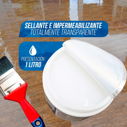 LluviaCero™: Impermeabilizante y Sellador Transparente de 1 Litro
