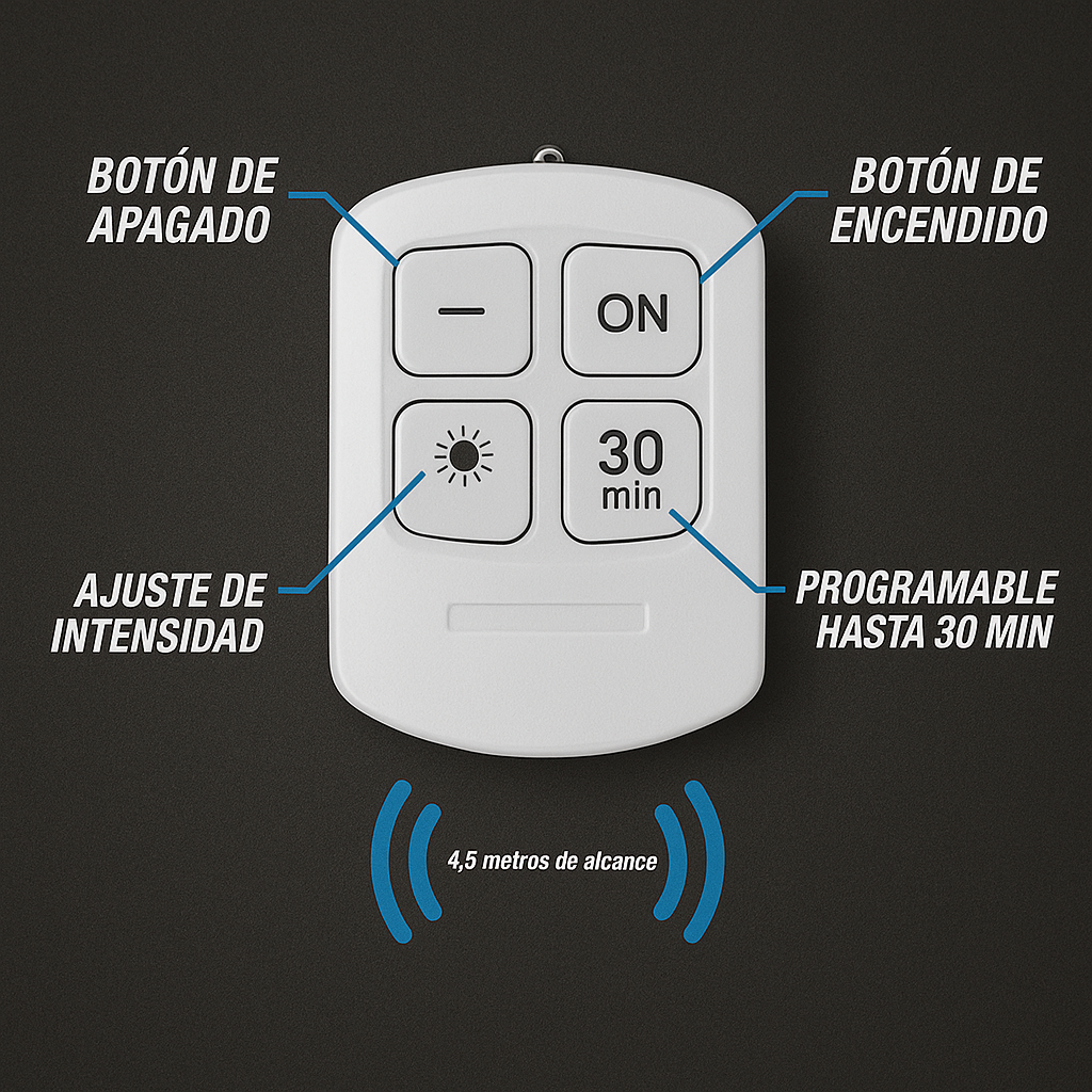 LumiSet Pro™💡☀️: Set de 3 Luces led con Control Remoto