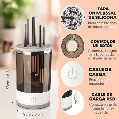 GlamClean™ - Limpiador Eléctrico de Brochas de Maquillaje