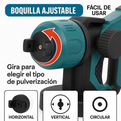 InstaSpray Pro™: Pistola de Pintura Inalámbrica de Alto Poder con 2 Baterías