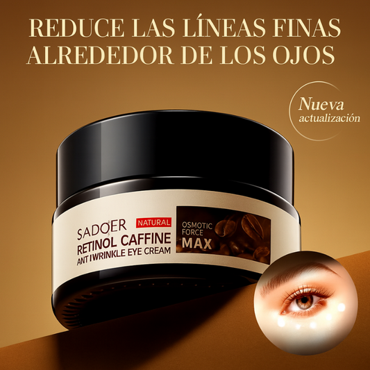 Contorno de Ojos Retinol + Cafeína: Reduce ojeras y líneas finas