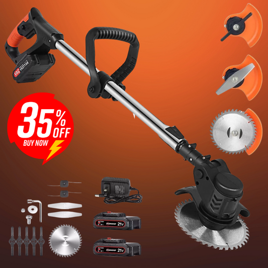 Podamax Pro™: Podadora Inalámbrica de Alto Poder con 2 Baterías de 21V