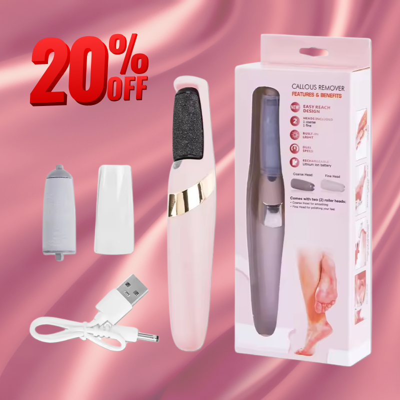 PediGlow™: Limadora Eléctrica, Deja tus Pies Suaves en Segundos