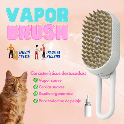 VaporBrush™: Cepillo de vapor 3 en 1 para mascotas